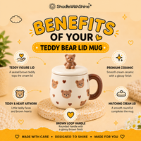 Teddy Bear Mug with Lid
