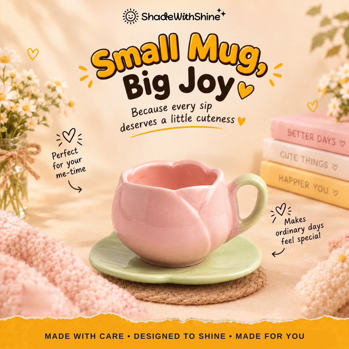 BerryBloom Mug & Saucer