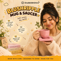 BlushRipple Mug & Saucer