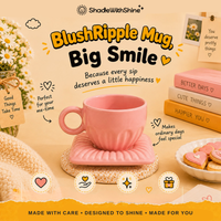 BlushRipple Mug & Saucer