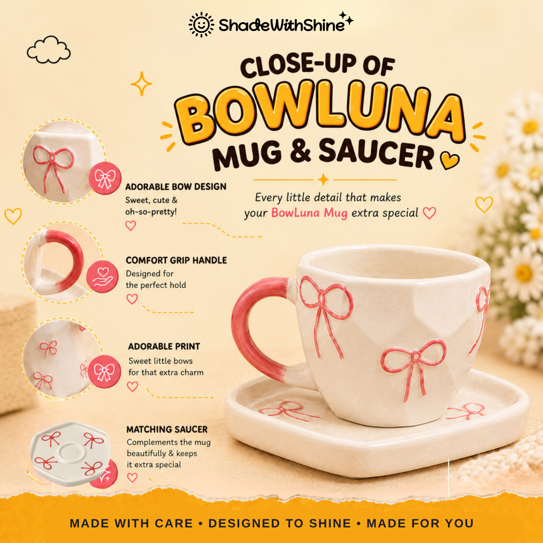 BowLuna Mug & Saucer