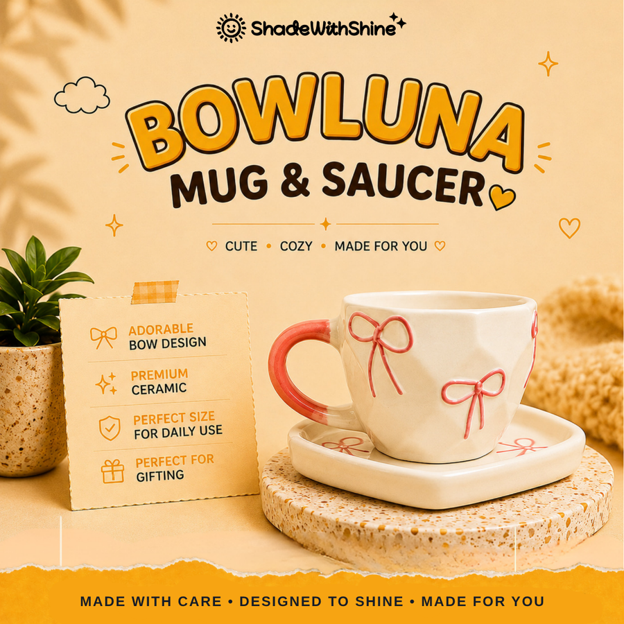 BowLuna Mug & Saucer