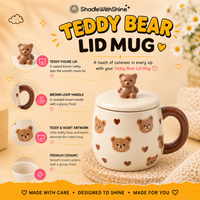 Teddy Bear Mug with Lid