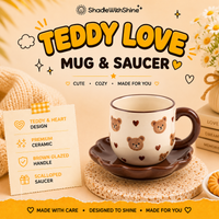 Teddy Love Mug & Saucer