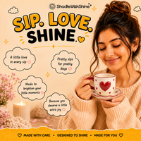 Heart Love Mug & Saucer