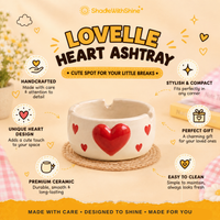 Lovelle Heart Ashtray