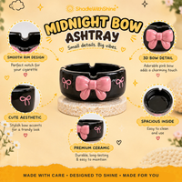Midnight Bow Ashtray