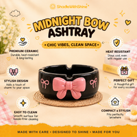 Midnight Bow Ashtray