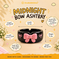 Midnight Bow Ashtray