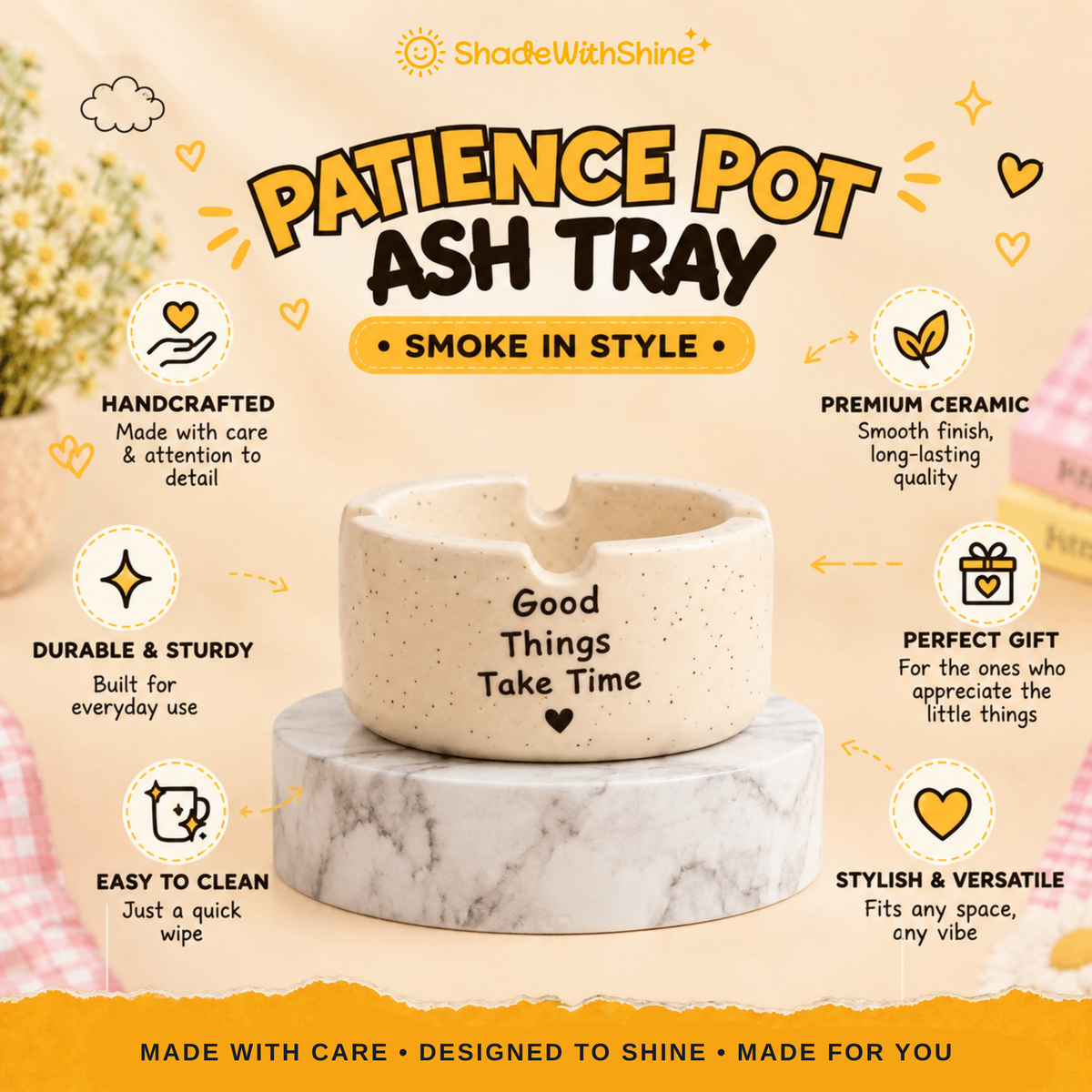 Patience Pot Ashtray