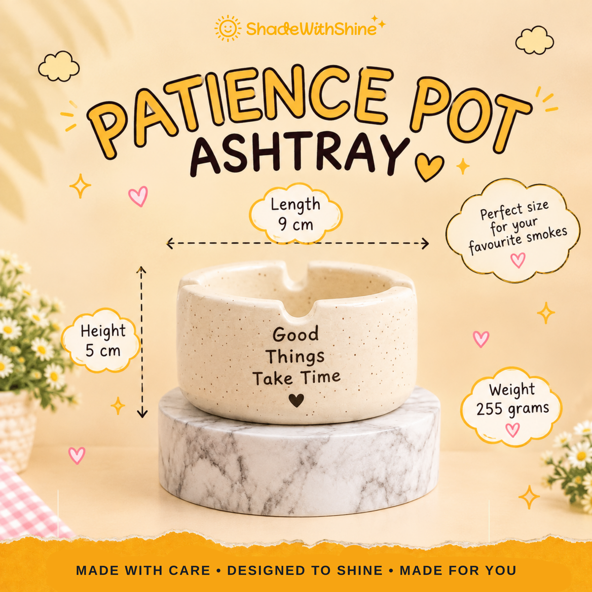 Patience Pot Ashtray
