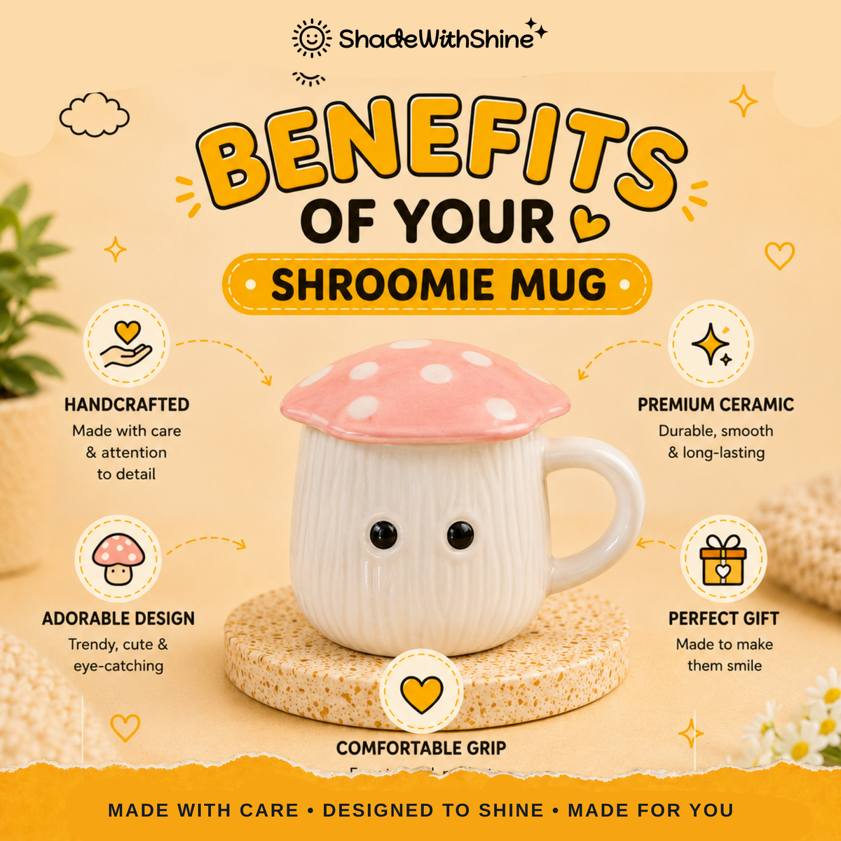 Shroomie Mug with Lid