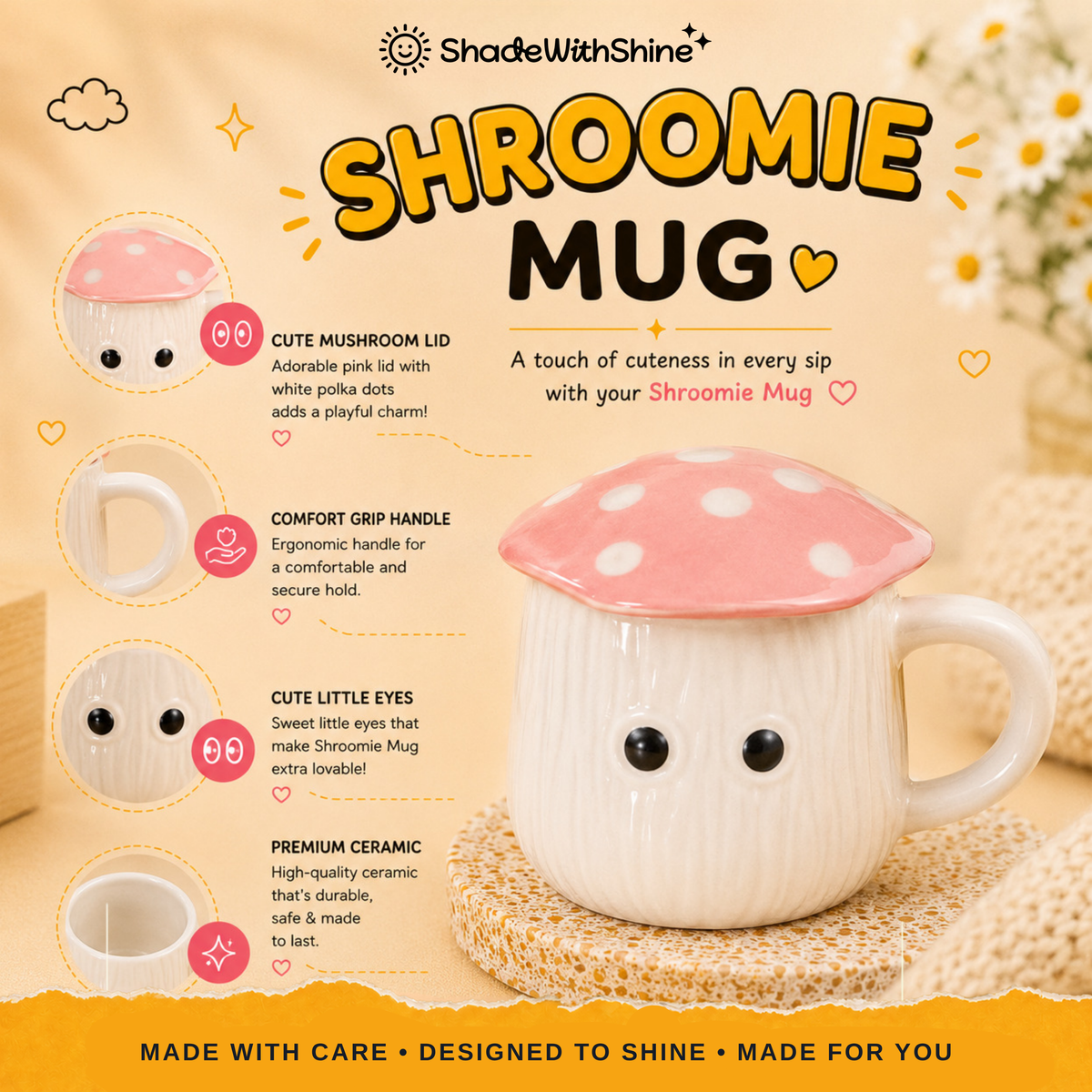 Shroomie Mug with Lid