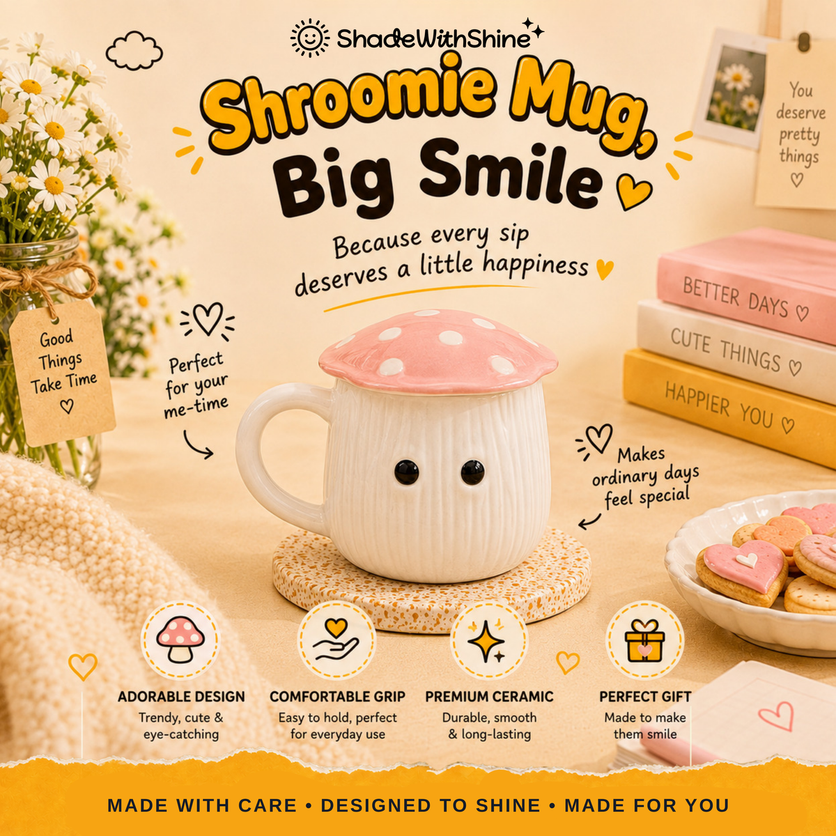 Shroomie Mug with Lid