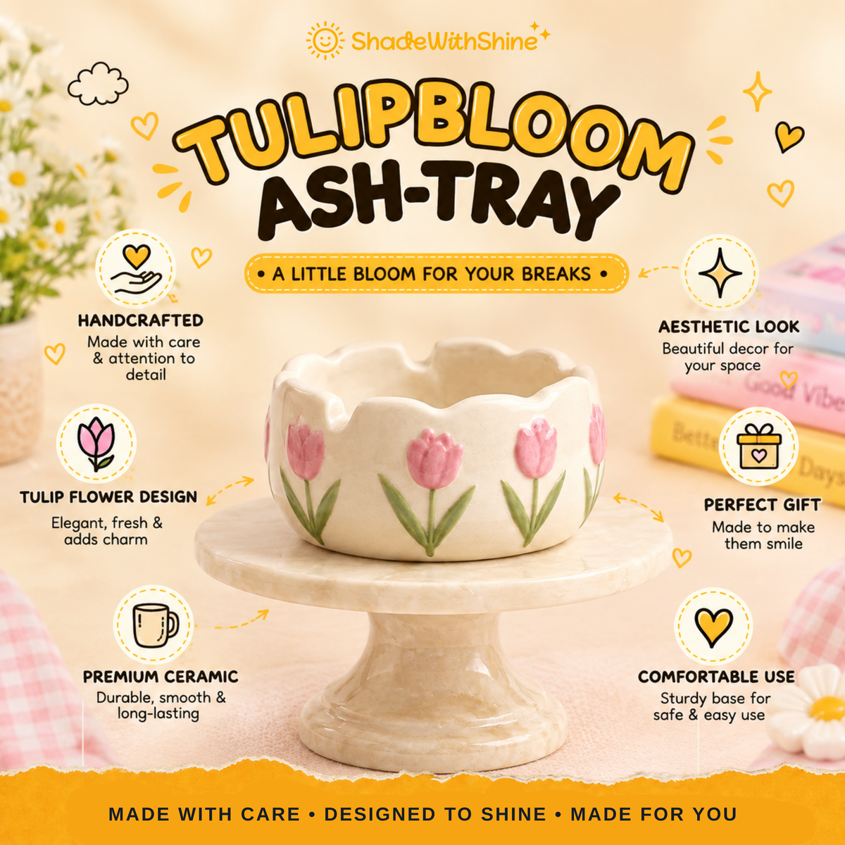 TulipBloom Ashtray